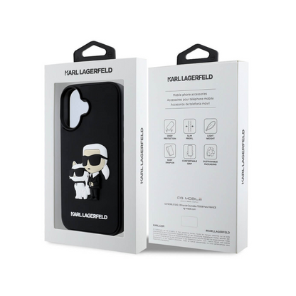 Estuche Karl Lagerfeld HC 3D Rubber para iPhone 16 - 0759000005