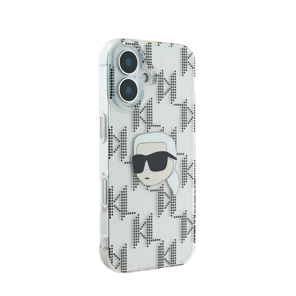Karl Lagerfeld hc iml k. head monogram electroplated transparent iphone 16