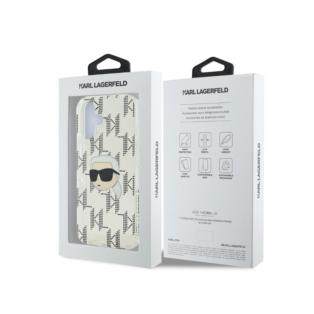 Estuche Karl Lagerfeld Hc Iml K. Head Monogram para iPhone 16 - 0759000006