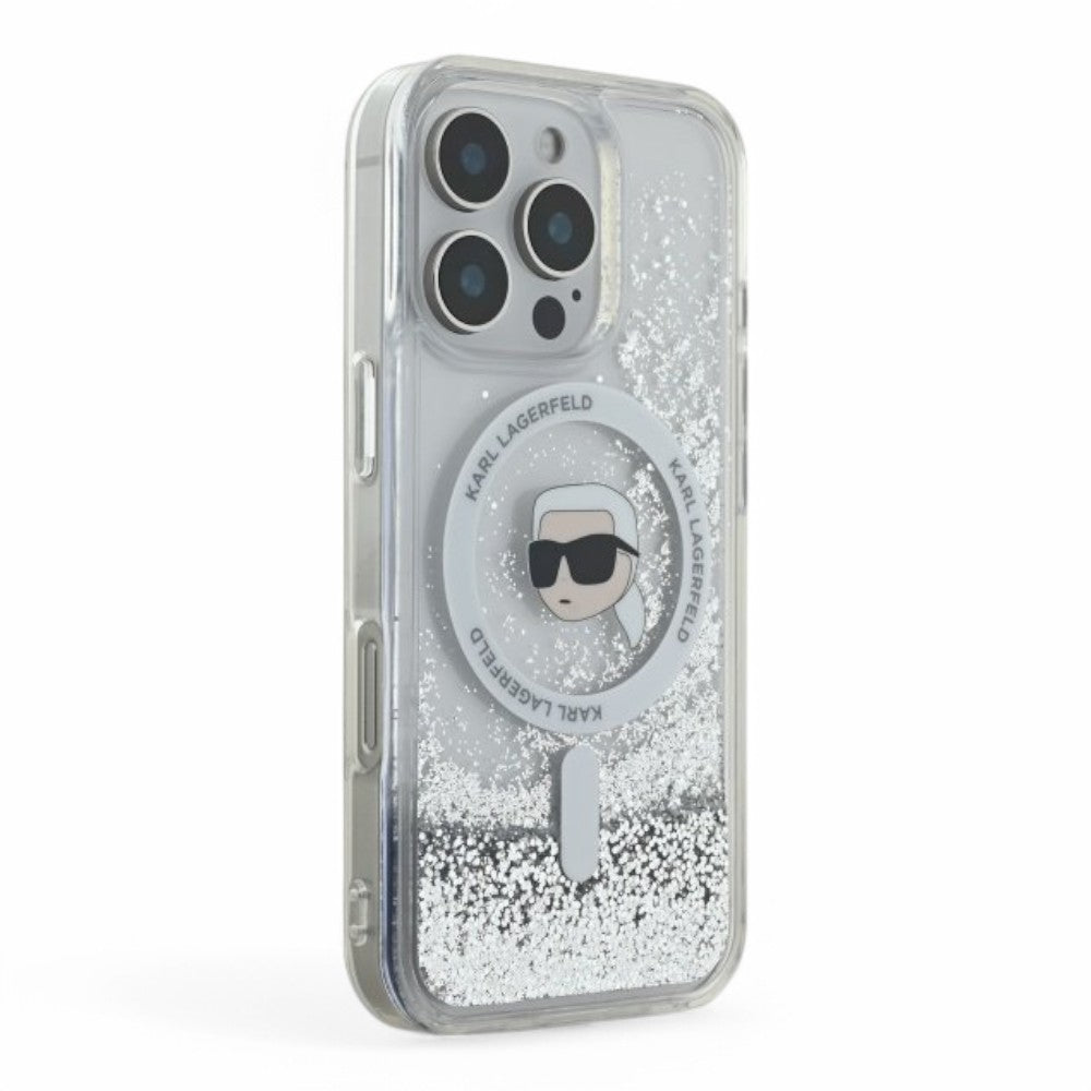 Estuche Karl Lagerfeld Hc MagSafe Glitter para iPhone 16 Pro - 0759000018