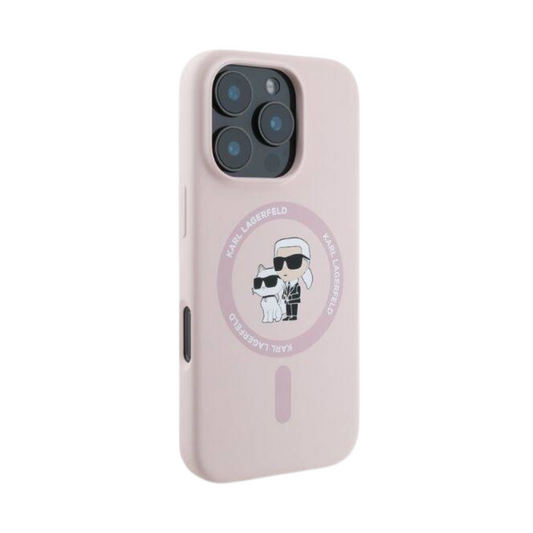 Estuche Karl Lagerfeld Hc MagSafe para iPhone 16 Pro - Rosa - 0759000020