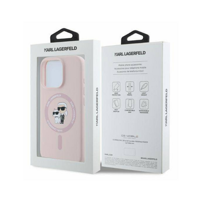 Estuche Karl Lagerfeld Hc MagSafe para iPhone 16 Pro - Rosa - 0759000020