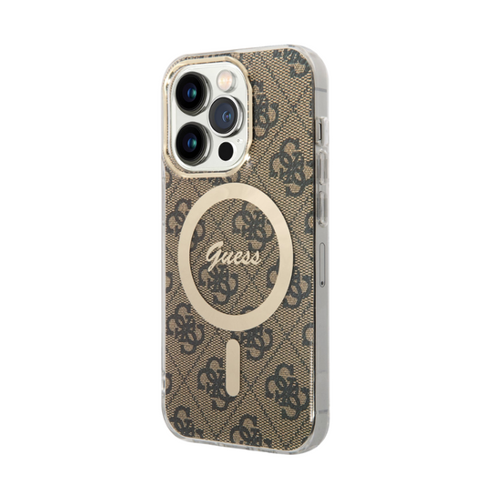 Estuche GUESS HC MagSafe Iml 4G Brown para iPhone 16 Pro - 0760000003