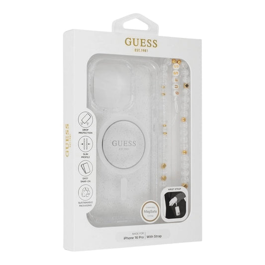 Estuche GUESS Hc MagSafe iPhone 16 Pro con Glitter - 0760000007