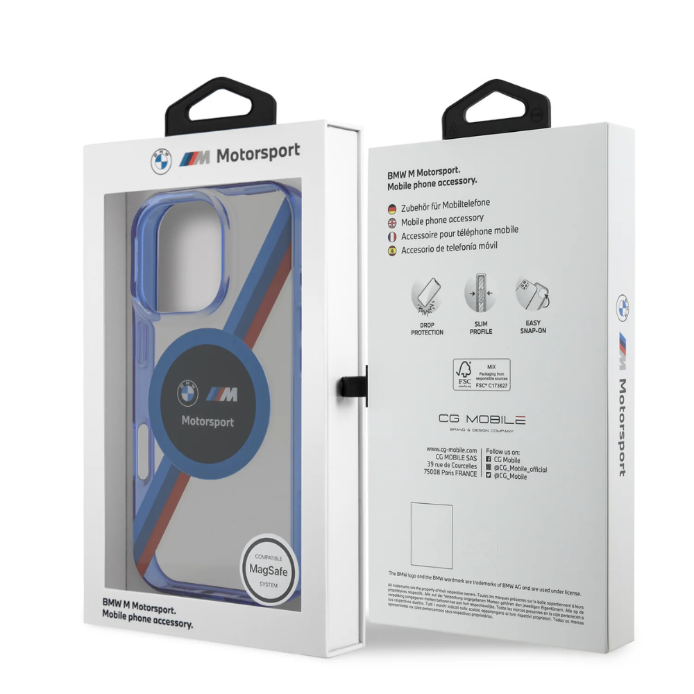 BMW hc motorsport magsafe iml circle transparent iphone 16 pro