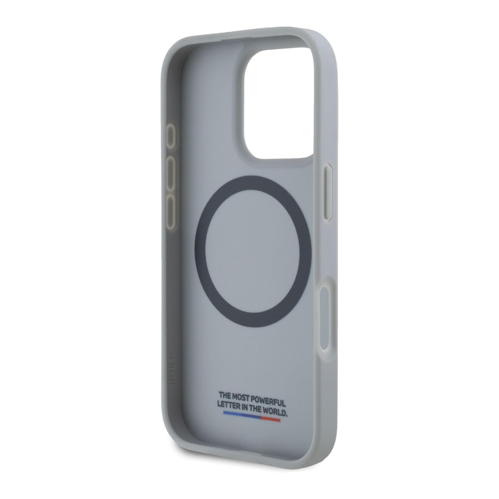 Estuche BMW Hc M MagSafe Carbon Tricolor Grey para iPhone 16 Pro - 0763000005