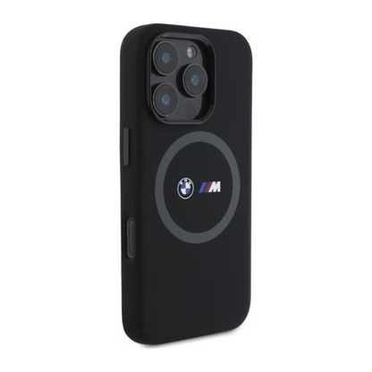 BMW Hc M MagSafe Estuche Silicona Impresa Negro para iPhone 16 Pro - 0763000013