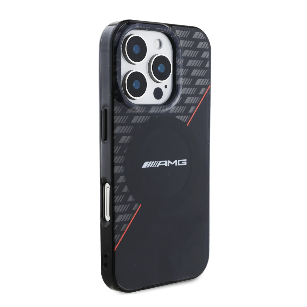 Estuche Amg MagSafe Doble Capa Negro y Rojo para iPhone 16 - 0770000003