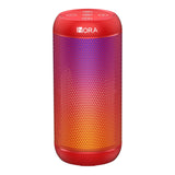 Gadget 1hora bocina bluetooth portatil 5.1 led 5w*2  boc242  color rojo