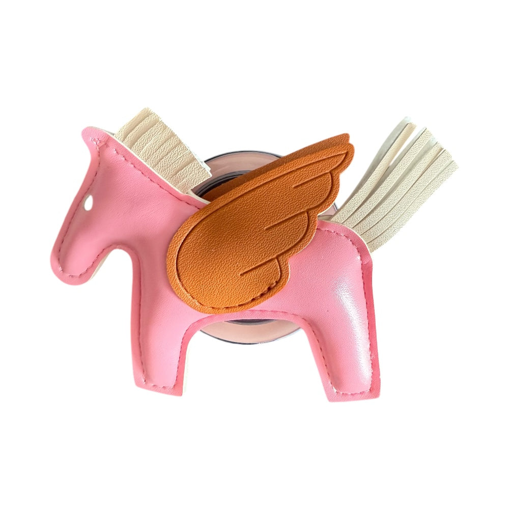 Gadget pop grip magsafe circular caballo rosado