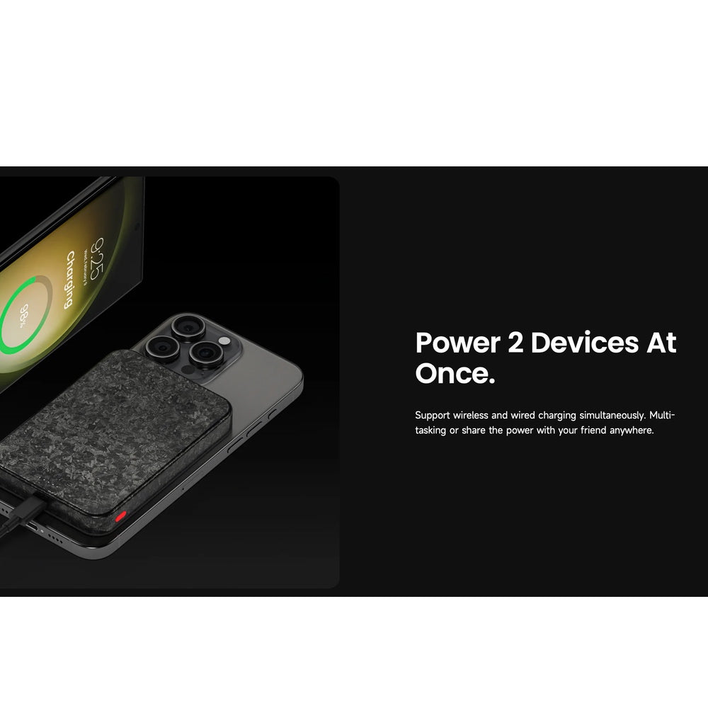 Gadget Sharge MagSafe Power Bank Carbonmag 10,000 mAh Negro - 0806207400020157