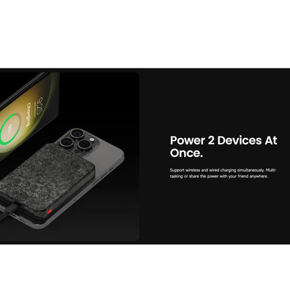 Gadget Sharge MagSafe Power Bank Carbonmag 10,000 mAh Negro - 0806207400020157