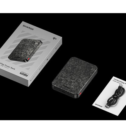 Gadget Sharge MagSafe Power Bank Carbonmag 10,000 mAh Negro - 0806207400020157