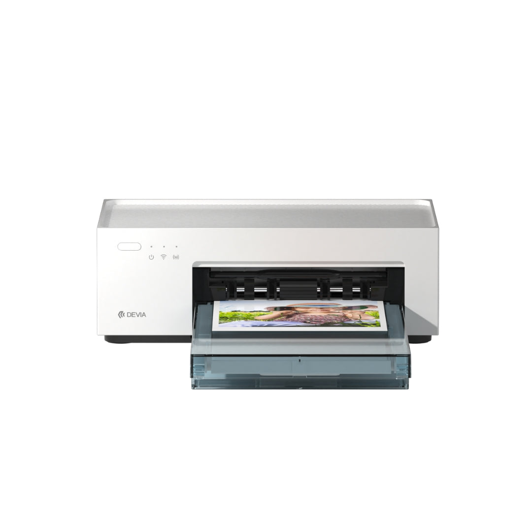 Herramienta devia maquina intelligent thermal sublimation mini photo printer+film set color blanco