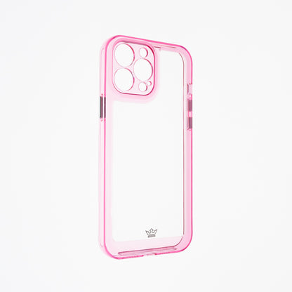Estuche Transparente El Rey para iPhone 13 Pro Max - Rosado - 13PELRTMC03