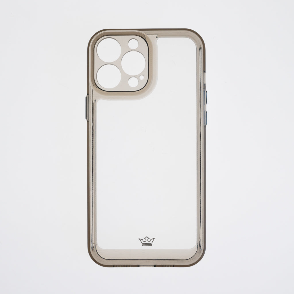 Estuche Transparente El Rey para iPhone 13 Pro Max - Gris - 13PELRTMC04