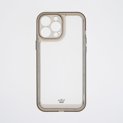 Estuche Transparente El Rey para iPhone 13 Pro Max - Gris - 13PELRTMC04
