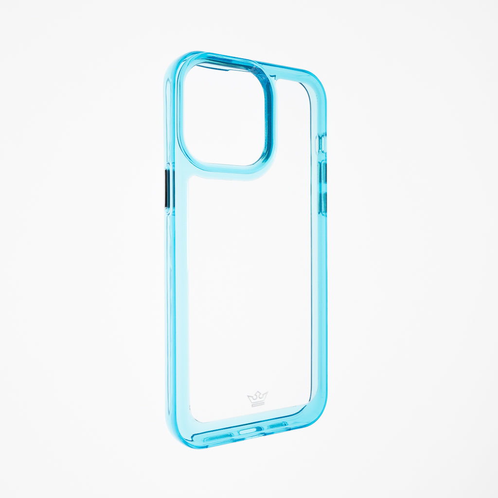 Estuche Transparente El Rey para iPhone 14 Pro - Turquesa - 14PRELRTMC02