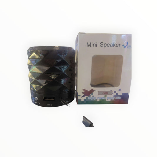 Bocina Mini Speaker Negra 888