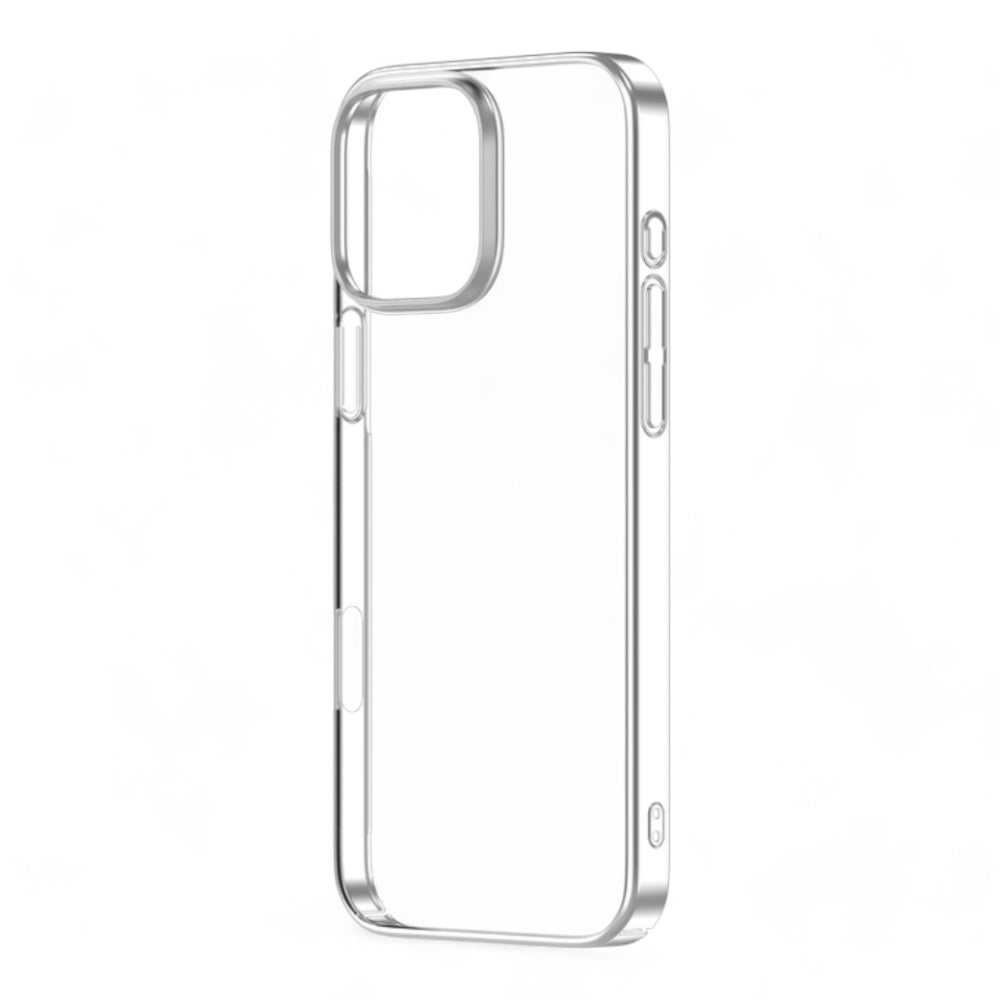 Estuche devia skin iphone 16 pro max glimmer series case(pc) color gris