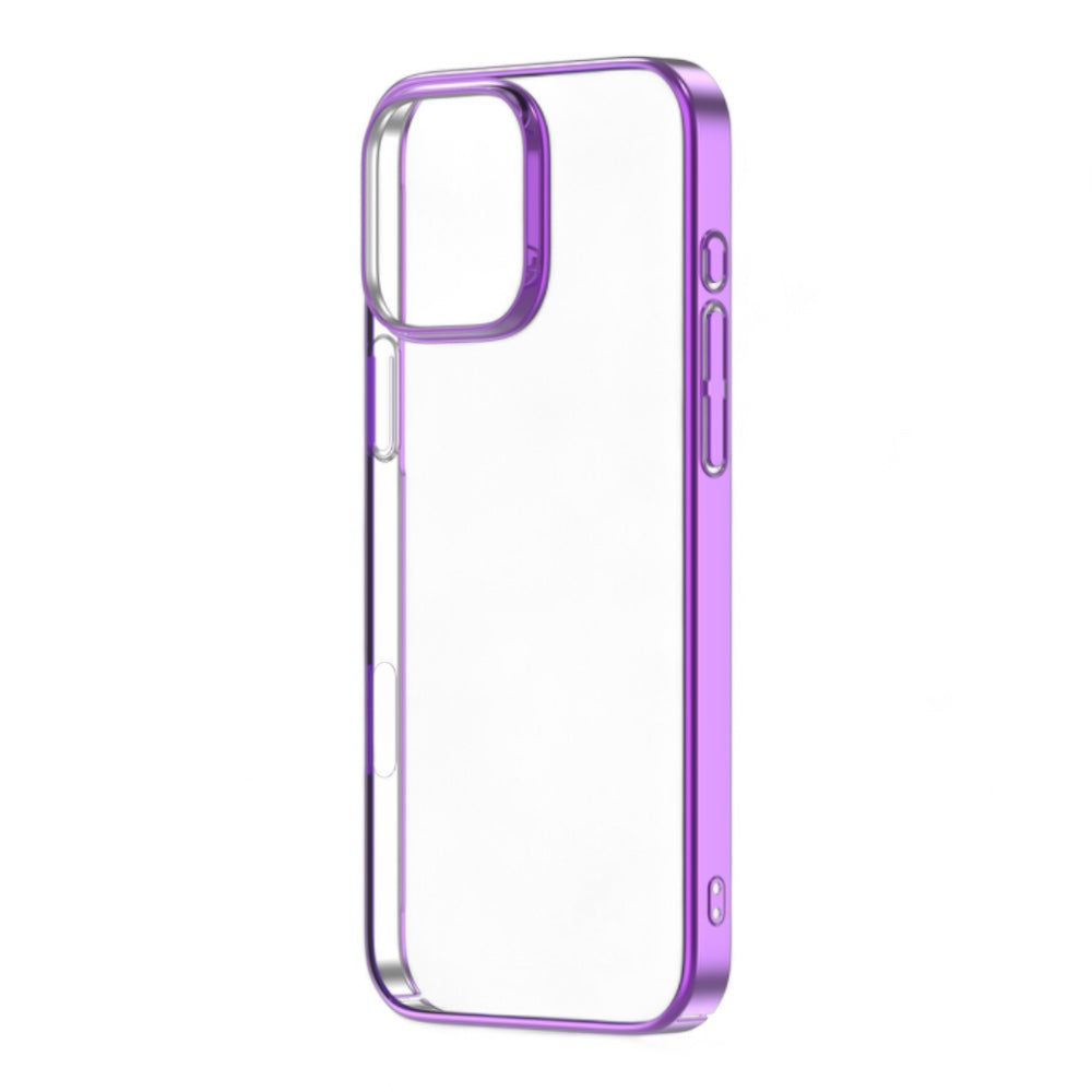 Estuche devia skin iphone 16 pro max glimmer series case(pc) color rosado