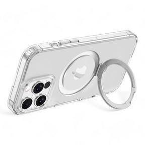 Estuche devia magsafe iphone 16 pro clean series magnetic shockproof case with bracket color transparente