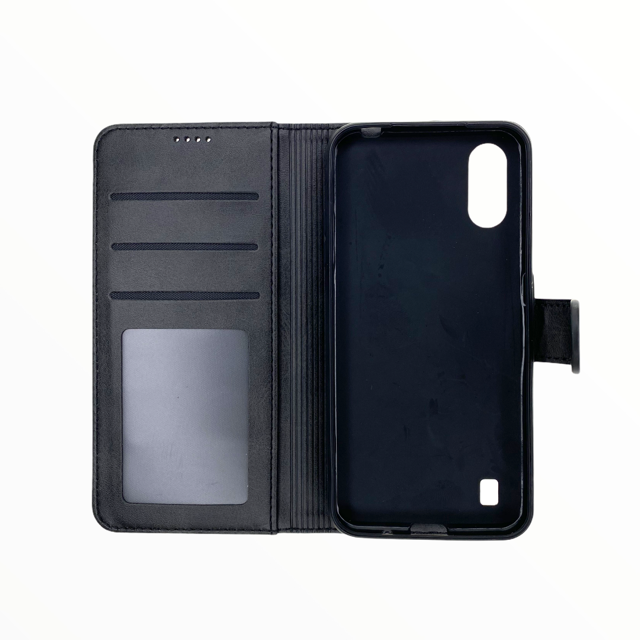 Estuche Carteras LC Imeeke Folio para Samsung A01 - Negro - A01UFC04