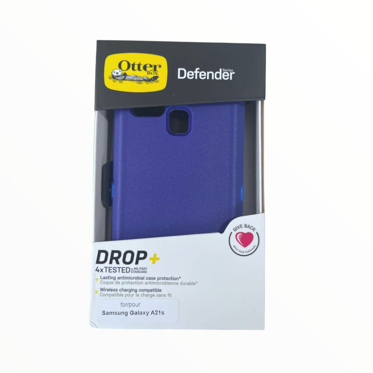 Estuche proteccion otterbox defender samsung a21s color azul