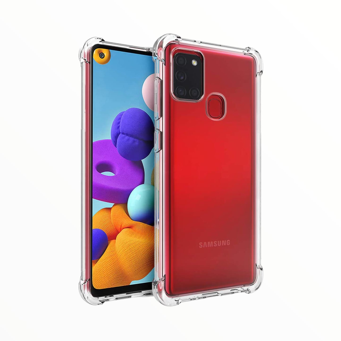 Estuche Protección El Rey Hard Case Transparente Samsung A21s - A21SHDC001