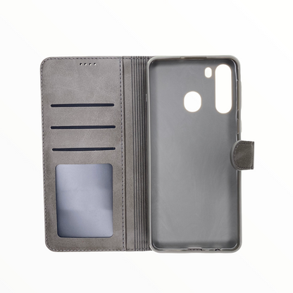 Estuche Carteras LC Imeeke Folio Samsung A21 Gris - A21UFC03