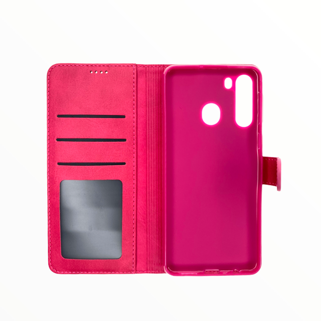 Estuche cartera LC Imeeke folio libreta Samsung A21 - Rosado - A21UFC05