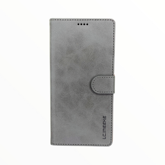 Estuche carteras lc imeeke folio libreta con porta tarjeta samsung a41 color gris