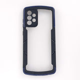 Estuche transparente generico transparente marco de reforzado y de atras samsung a72 color azul / transparente