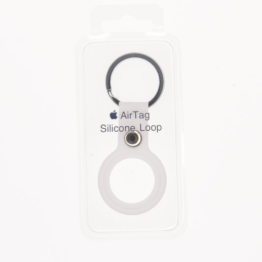Estuche Silicon Abierto Ambolado AirTag Apple - Blanco - AIRTRD04