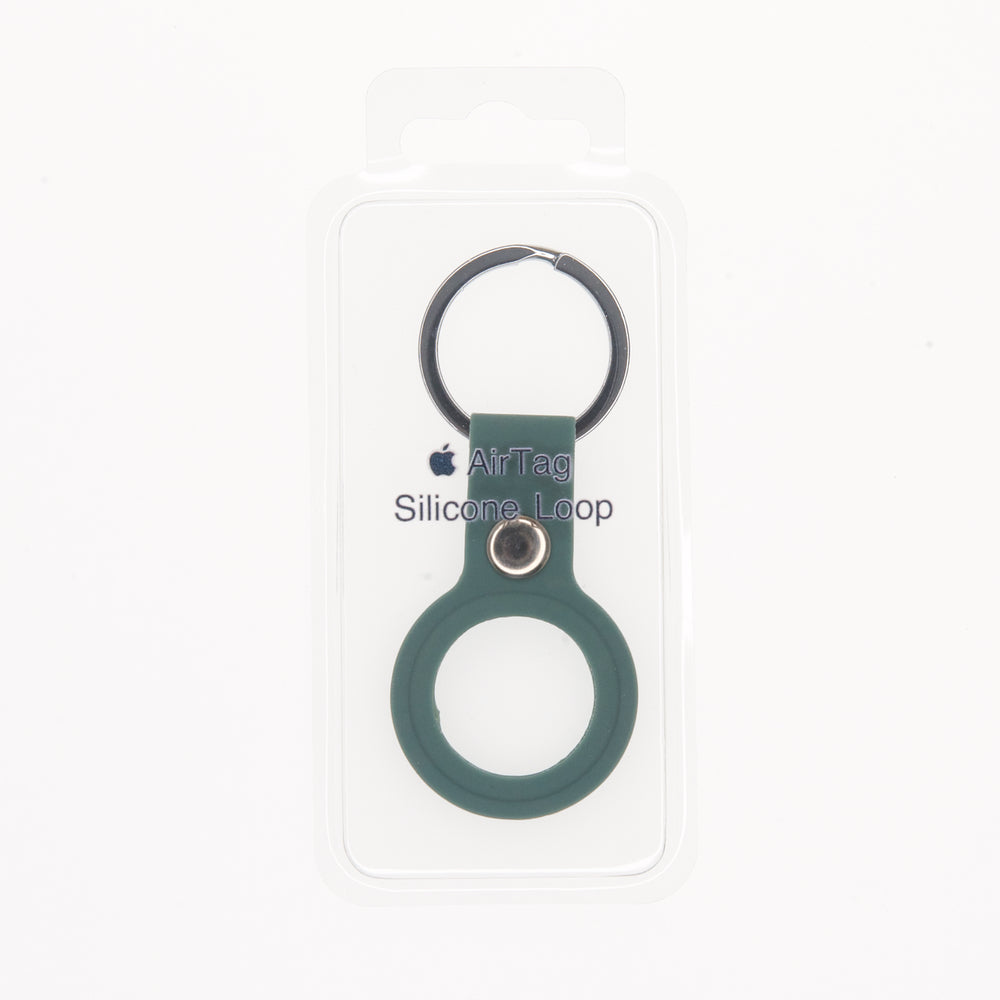 Estuche Silicon El Rey Abierto Ambolado AirTag Apple - Verde Militar - AIRTRD07