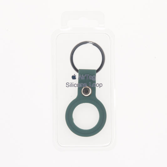 Estuche Silicon El Rey Abierto Ambolado AirTag Apple - Verde Militar - AIRTRD07
