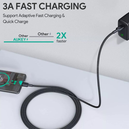 Cable Aukey Adaptador 3 USB a USB-C - AUK01