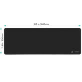 Gadget aukey gaming medium mouse pad (800 mm x 300 mm x 4 mm) color negro