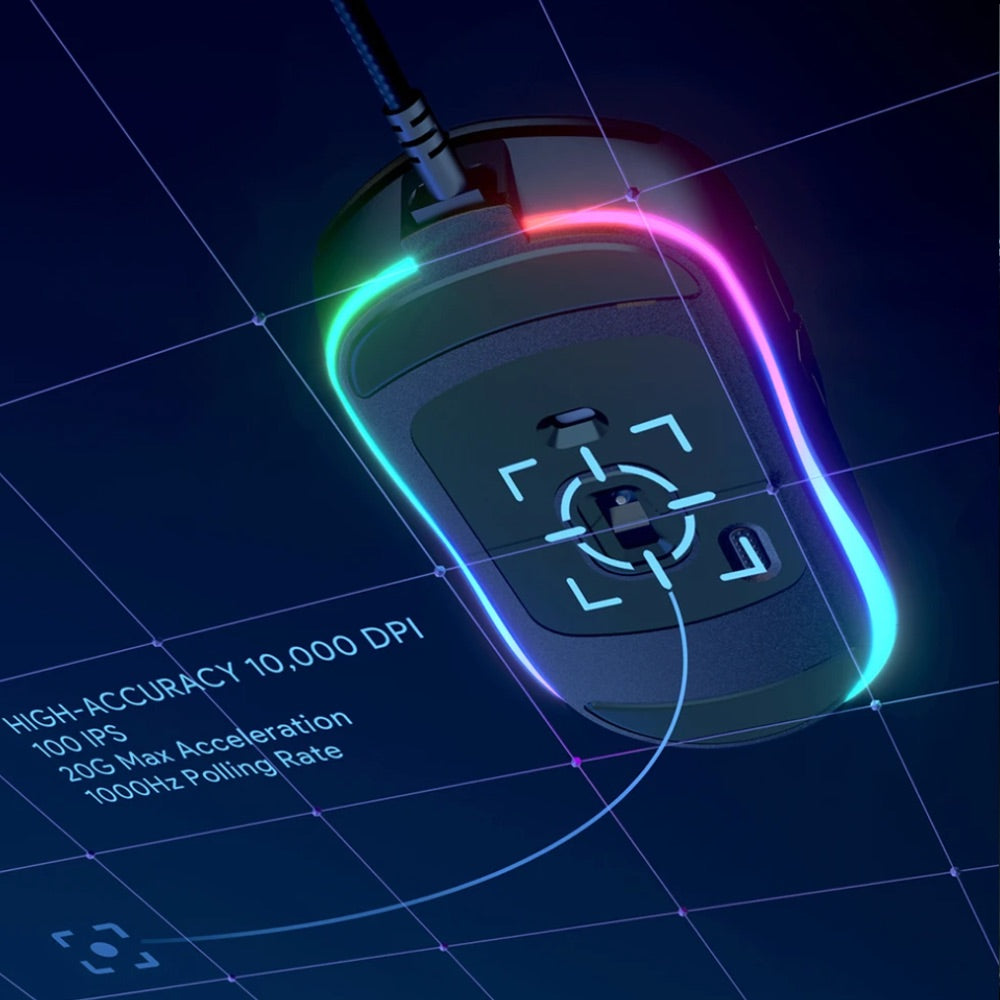 Aukey Gaming Knight RGB Mouse 10000 DPI - AUK17