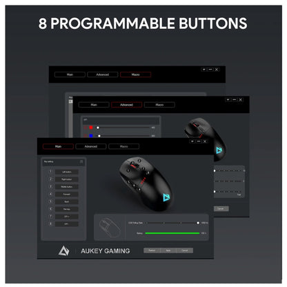 Aukey Gaming Wireless Knight Mouse RGB 16000 DPI - AUK18