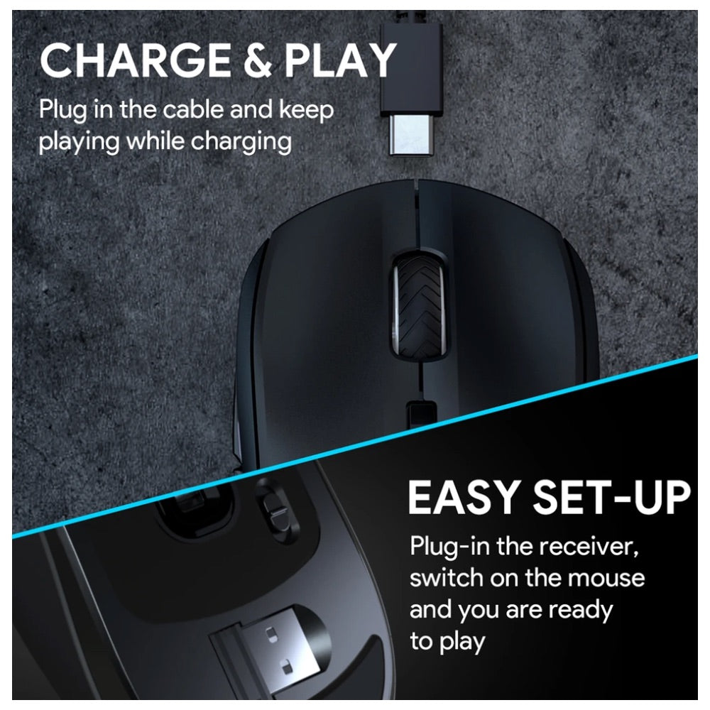 Aukey Gaming Wireless Knight Mouse RGB 16000 DPI - AUK18