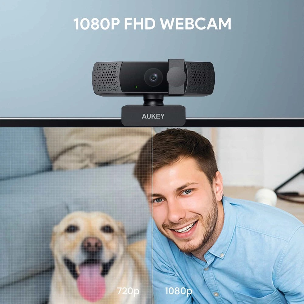 Webcam Aukey 1080p con Enfoque Automático - AUK20