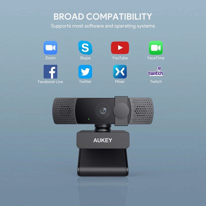 Webcam Aukey 1080p con Enfoque Automático - AUK20