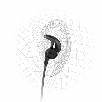 Audífonos Aukey Inalámbricos Deportivos - Negro - AUK25