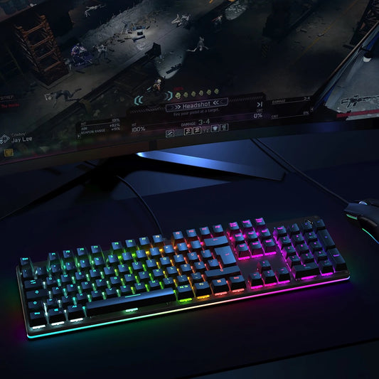 Teclado Mecánico Aukey KMG12 - 104 Teclas - AUK51