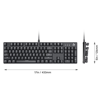 Teclado Mecánico Aukey KMG12 - 104 Teclas - AUK51