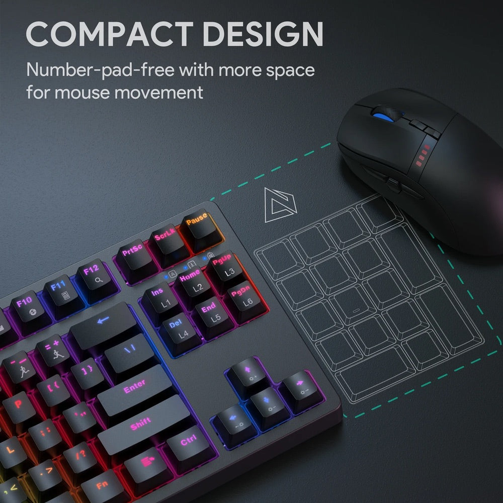 Teclado Mecánico Aukey Kmg14 Azul - AUK52
