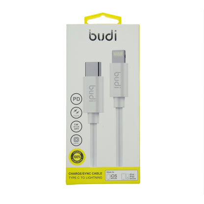Cable Budi Adaptador Tipo C a Lightning Ultra Rápido - BUDITYC001