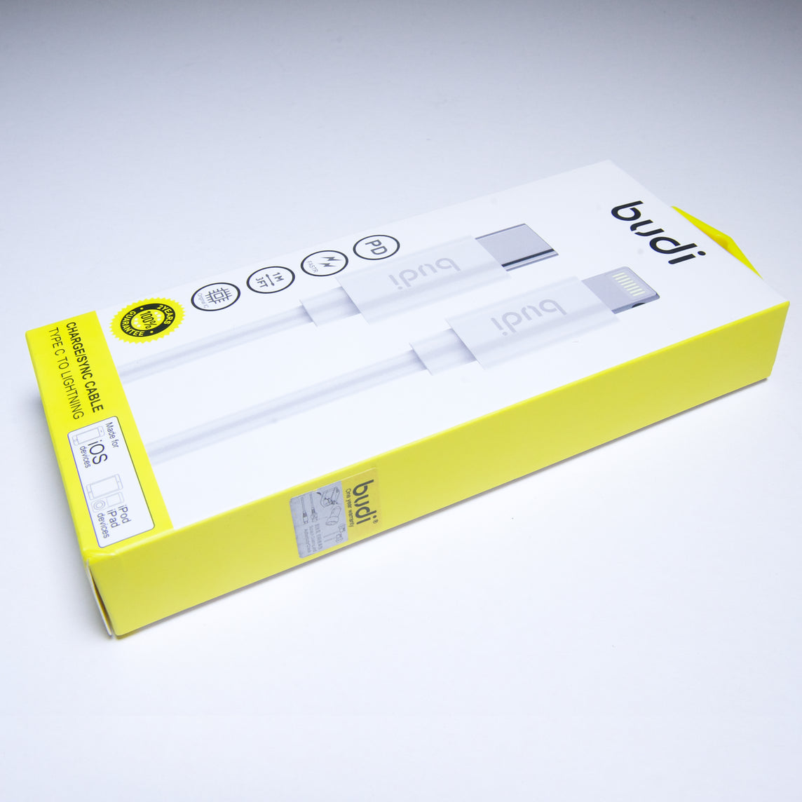 Cable Budi Adaptador Tipo C a Lightning Ultra Rápido - BUDITYC001