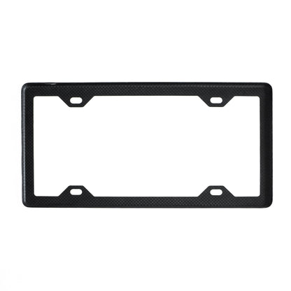 Porta Placa Trenzado Fibra Carbon - El Rey - FIBC06